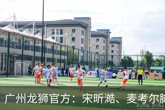 广州龙狮官方：宋昕澔、麦考尔脚踝扭伤 将缺阵对阵北京首钢